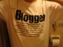 Blogger tee from Blue Star