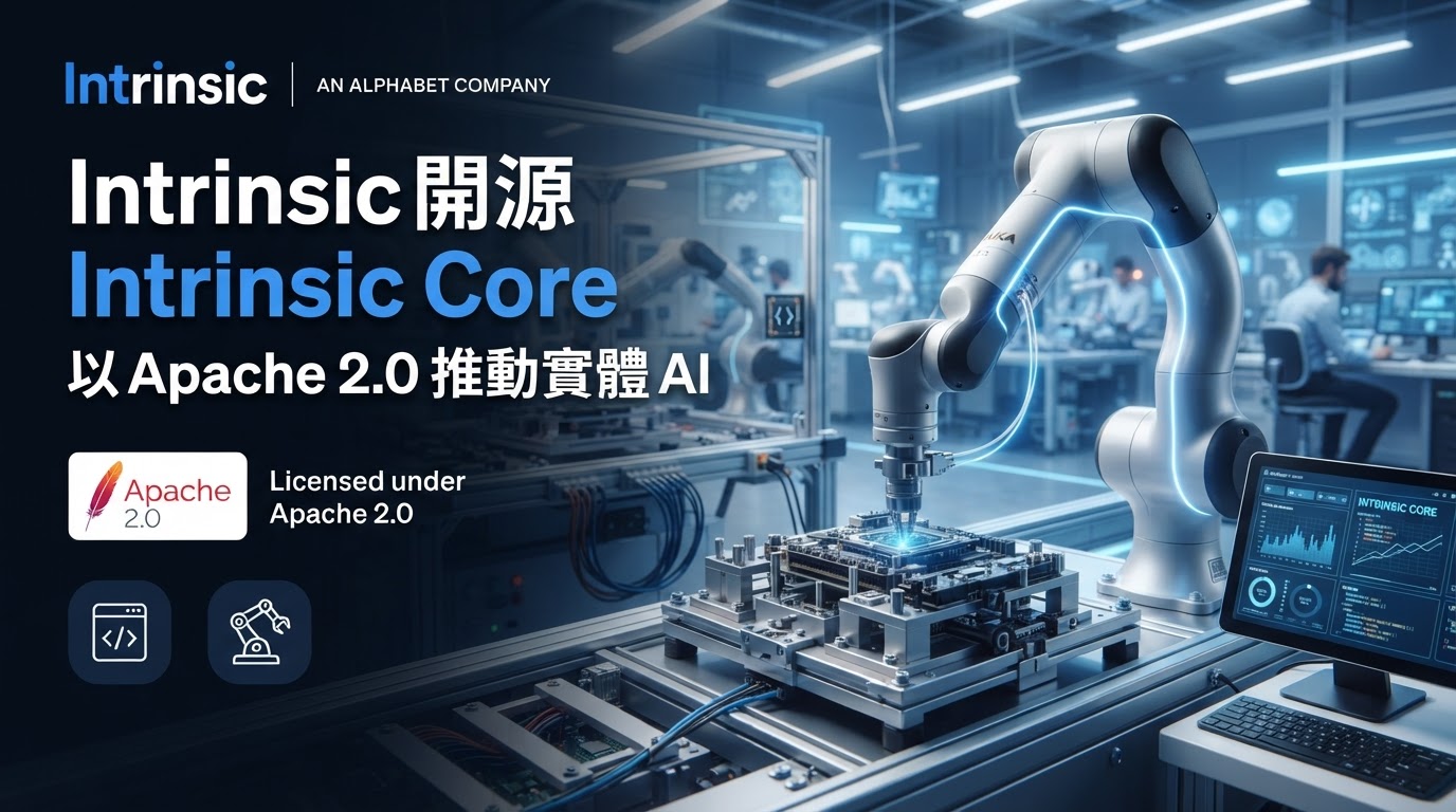 Alphabet 旗下 Intrinsic 開源 Intrinsic Core:以 Apache 2.0 推動實體 AI