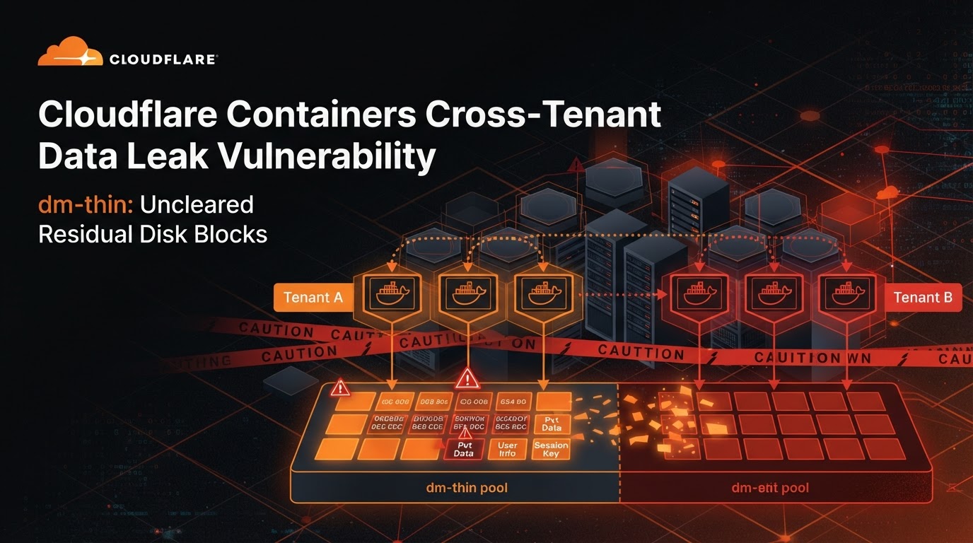 Cloudflare Containers 跨租戶資料外洩漏洞：dm-thin 未清零的殘留磁碟區塊