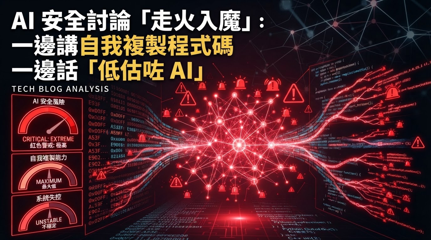AI 安全討論「走火入魔」:一邊講自我複製程式碼,一邊話「低估咗 AI」