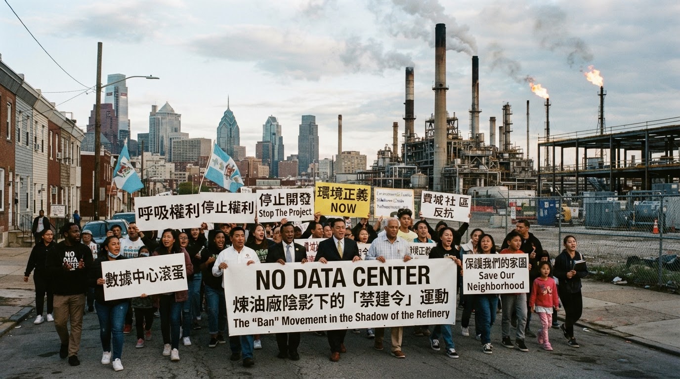 費城社區反抗數據中心:煉油廠陰影下的「禁建令」運動