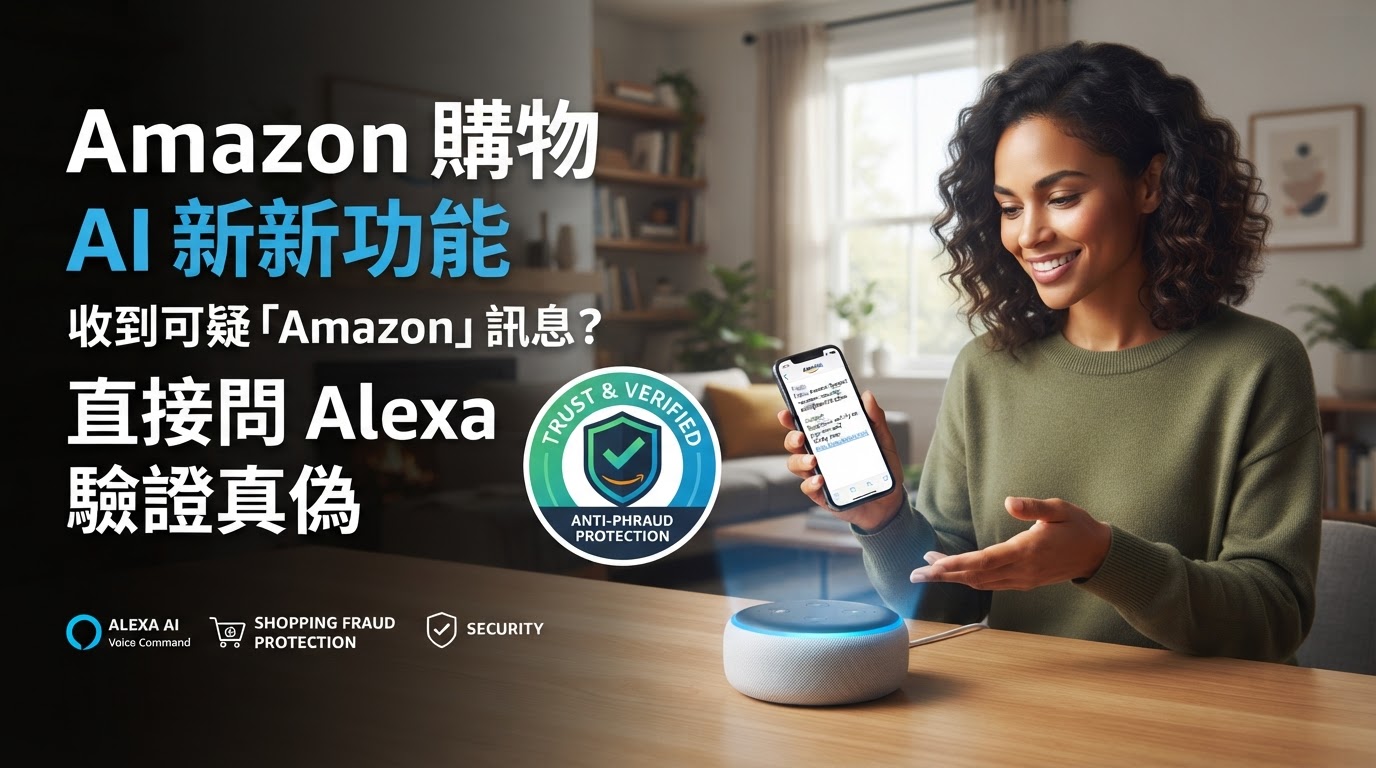 Amazon 購物 AI 新功能:收到可疑「Amazon」訊息?直接問 Alexa 驗證真偽