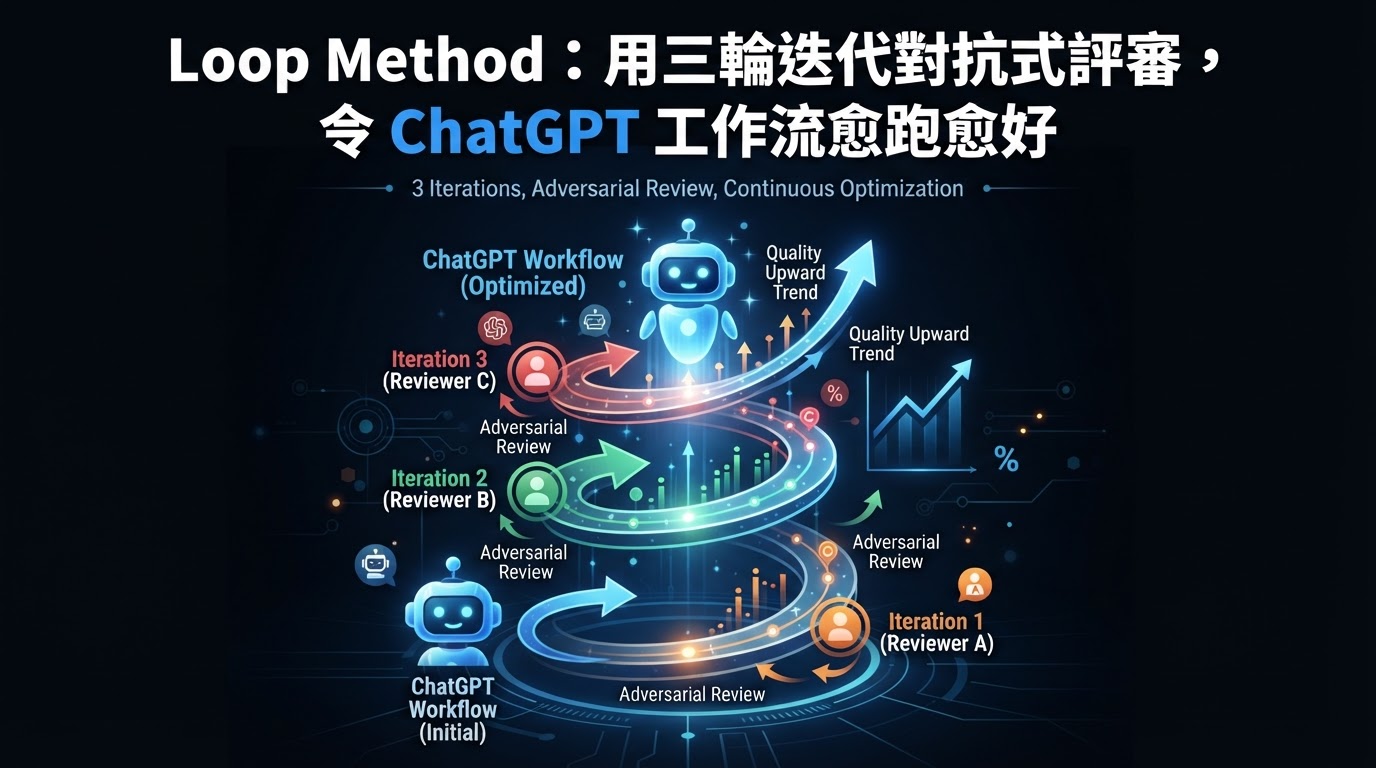 Loop Method:用三輪迭代對抗式評審,令 ChatGPT 工作流愈跑愈好