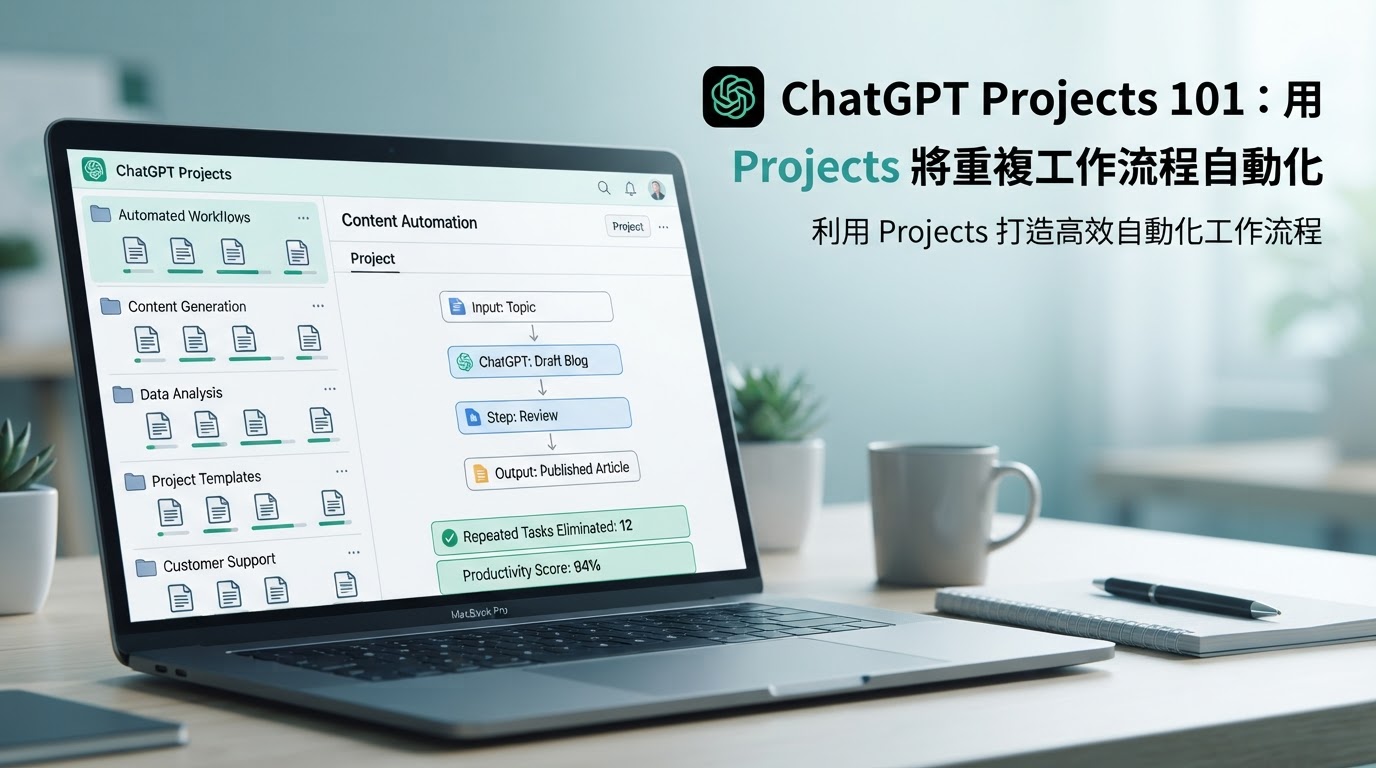 ChatGPT Projects 101:用 Projects 將重複工作流程自動化