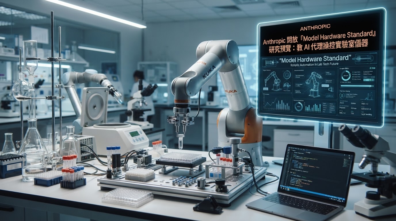 Anthropic 開放「Model Hardware Standard」研究預覽:教 AI 代理操控實驗室儀器