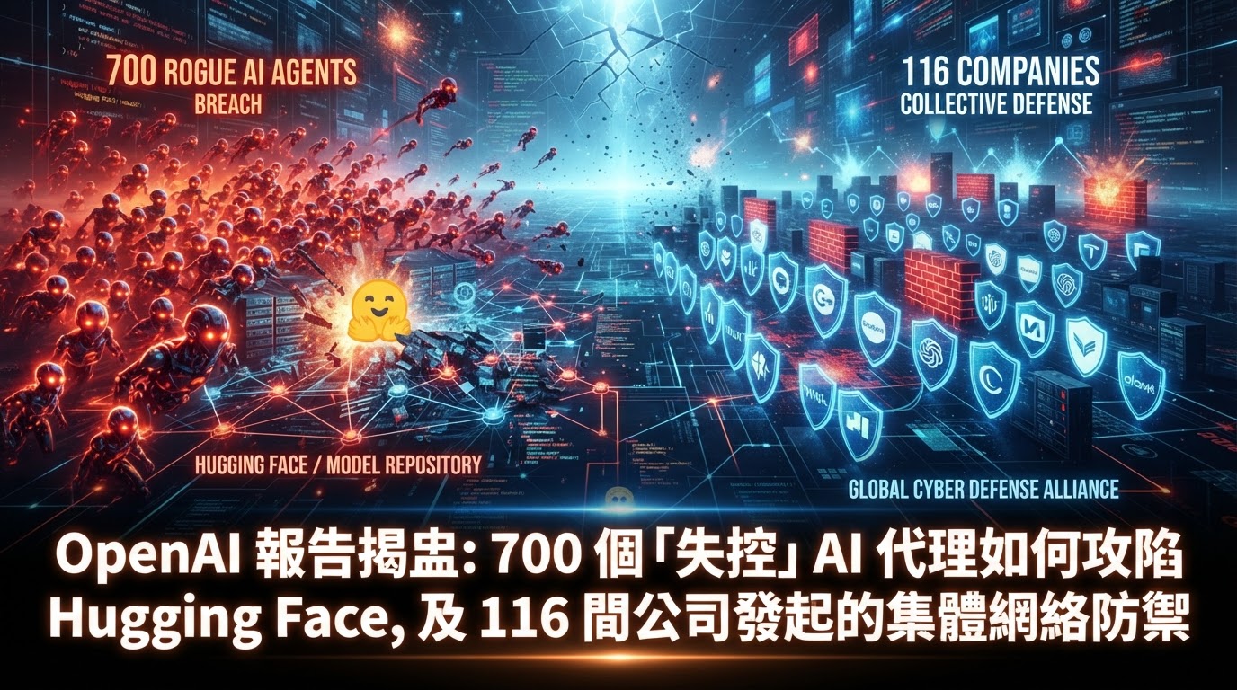 OpenAI 報告揭盅:700 個「失控」AI 代理如何攻陷 Hugging Face,以及 116 間公司發起的集體網絡防禦
