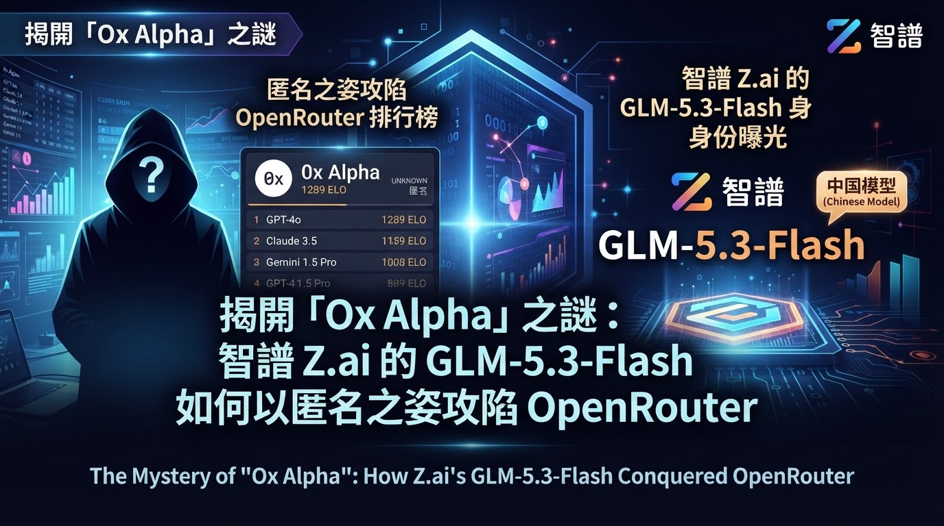 揭開「Ox Alpha」之謎:智譜 Z.ai 的 GLM-5.3-Flash 如何以匿名之姿攻陷 OpenRouter