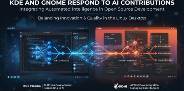 KDE and GNOME responding to AI generated contributions