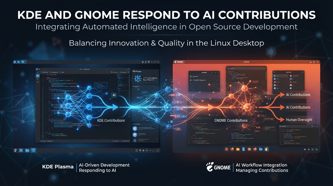 KDE and GNOME responding to AI generated contributions
