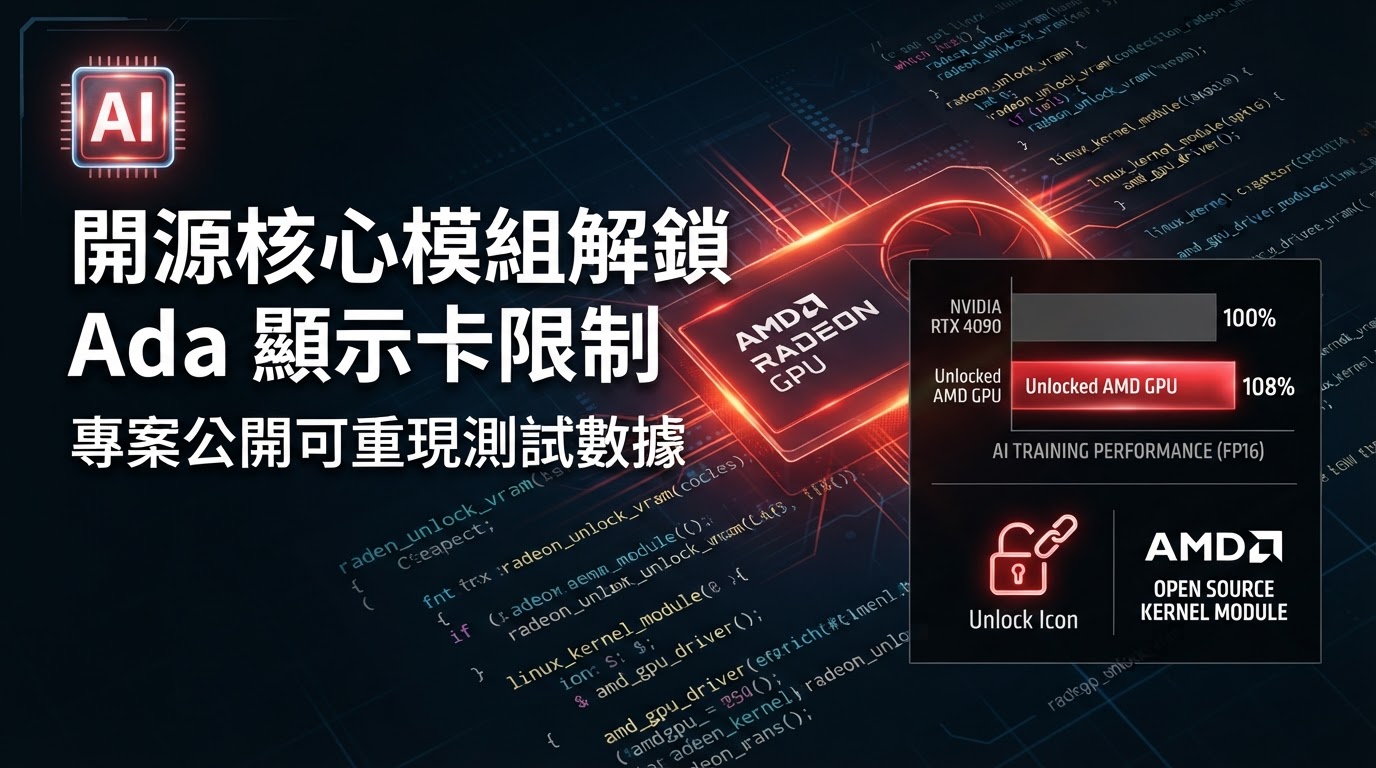 開源核心模組解鎖 Ada 顯示卡限制 專案公開可重現測試數據