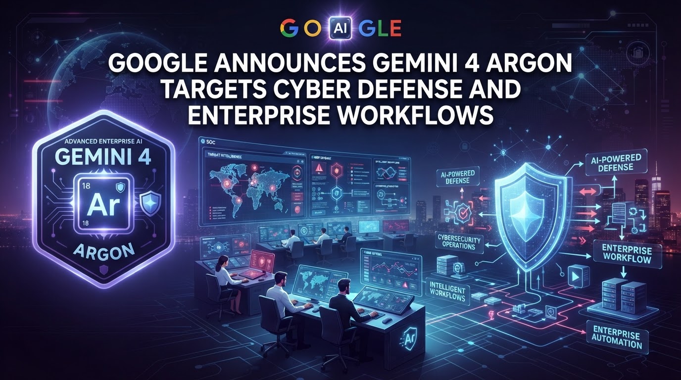 Google 發表 Gemini 4 Argon:主攻網絡防禦與企業工作流程