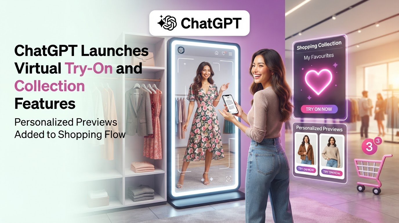 ChatGPT 推出虛擬試穿與收藏功能,購物流程加入個人化預覽