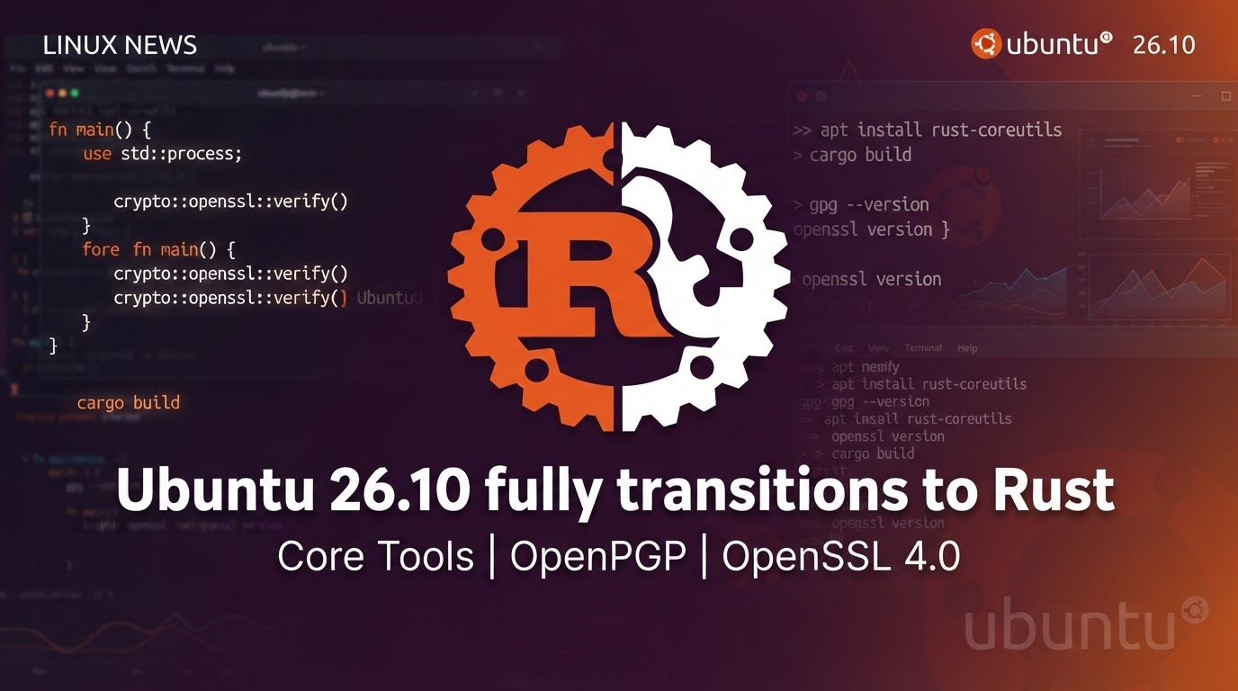 Rust gear logo merging with Ubuntu circle of friends