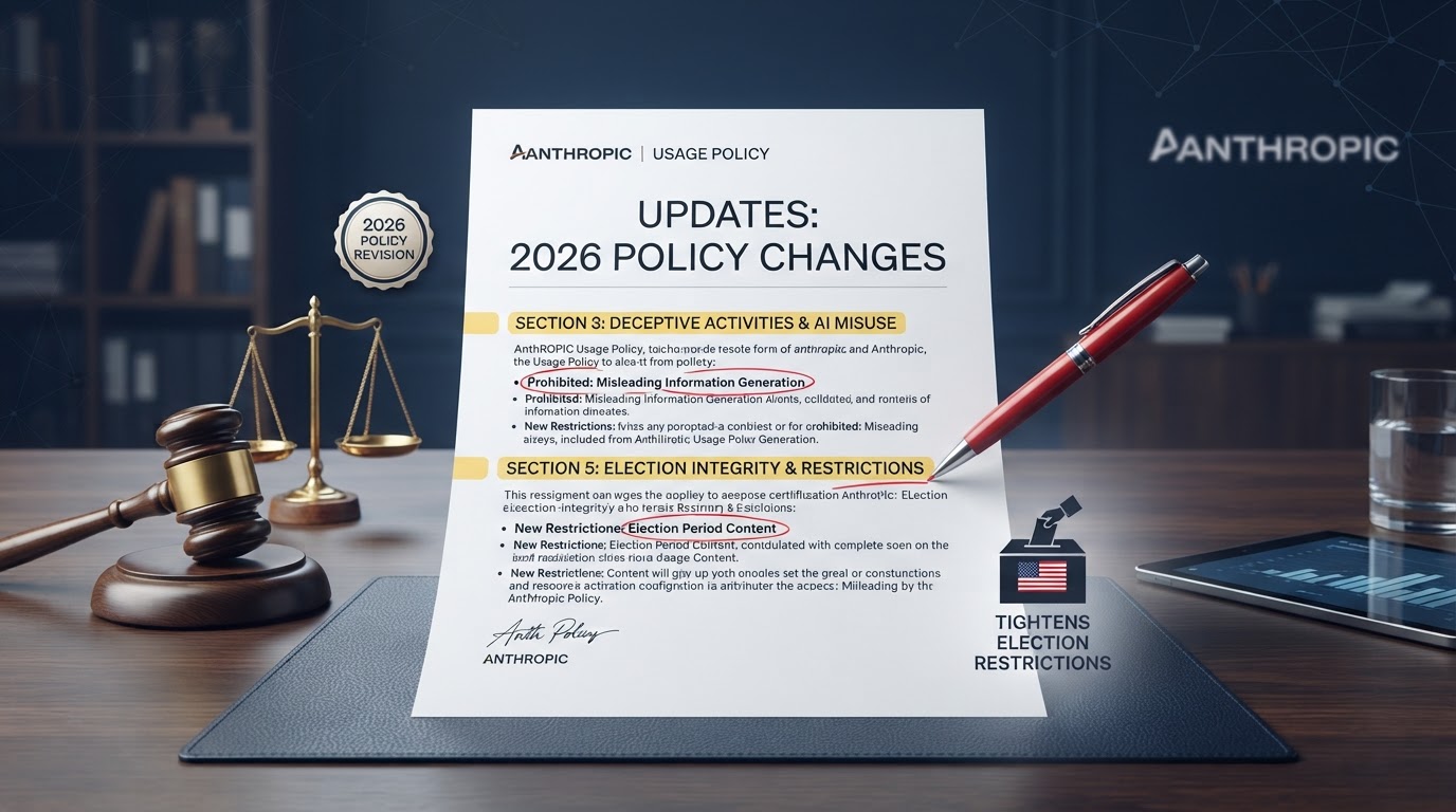 Anthropic 2026 usage policy update deceptive activities election restrictions
