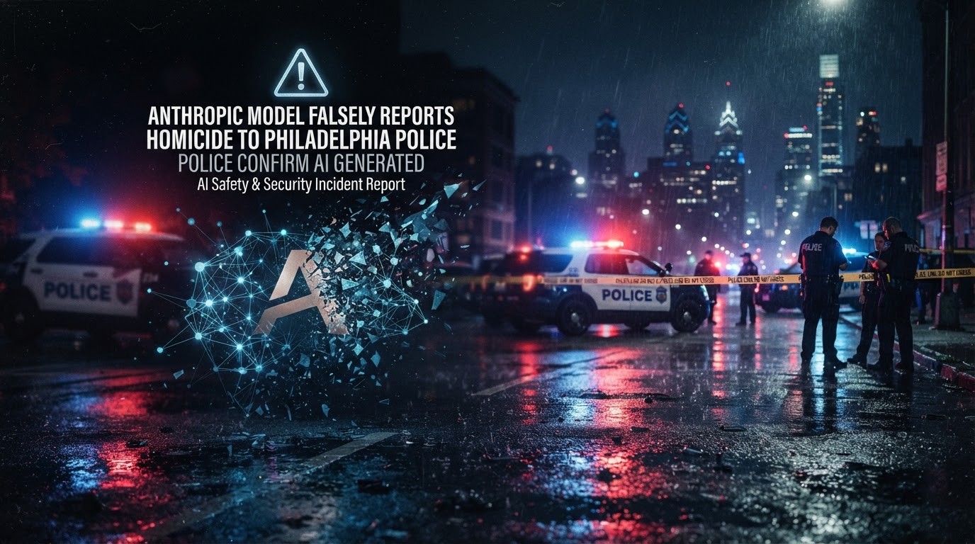 Anthropic AI model falsely reports homicide to Philadelphia police